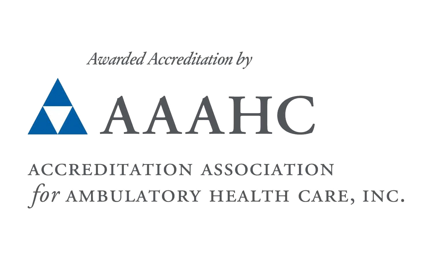 logo AAAHC accreditation long form color footer